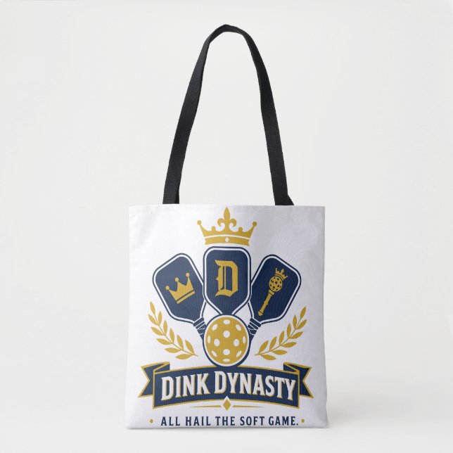 Bolsa Tote Dink Dynasty - Realeza do Pickleball (Frente)