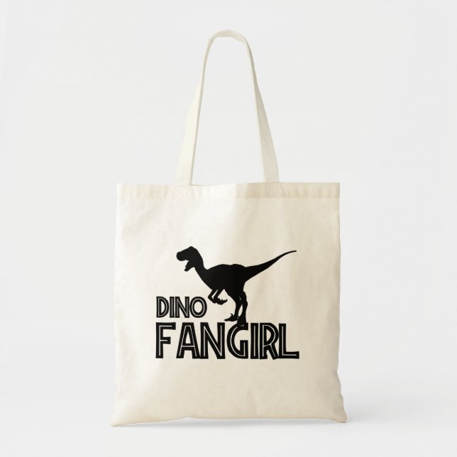 Bolsa Tote Dino Fangirl - Lover do Dinossauro (Frente)