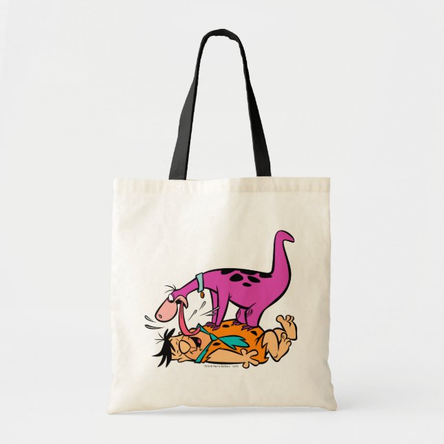 Bolsa Tote Dino Licking Fred Flintstone (Frente)