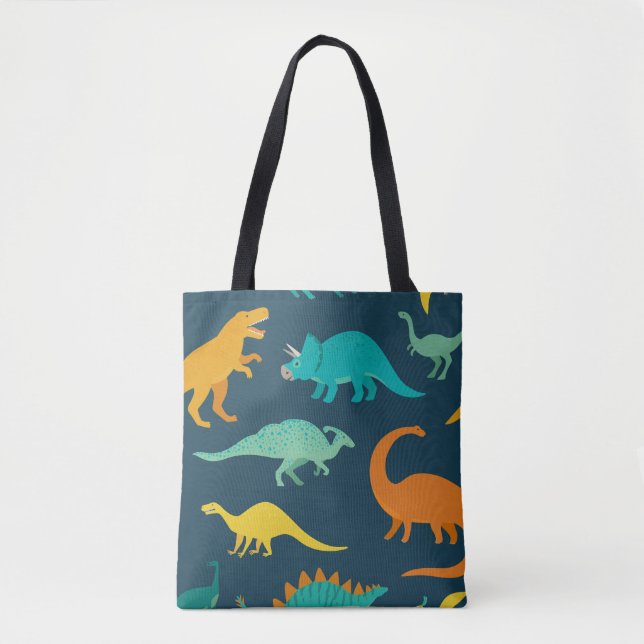 Bolsa Tote Dinossauro Aventura: Carteira de Enfermeiro para C (Frente)