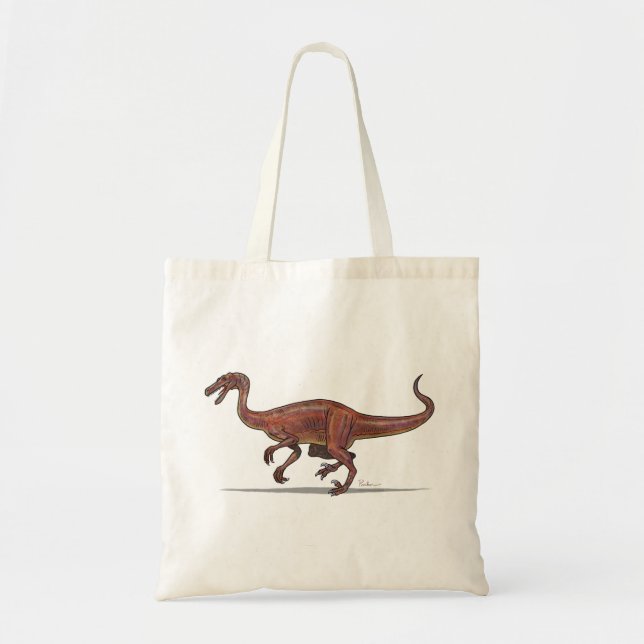 Bolsa Tote Dinossauro de Troodon da sacola (Frente)