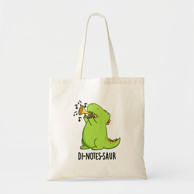 Bolsa Tote Dinossauro Engraçado Dinossauro Dinossauro Canhoto (Frente)