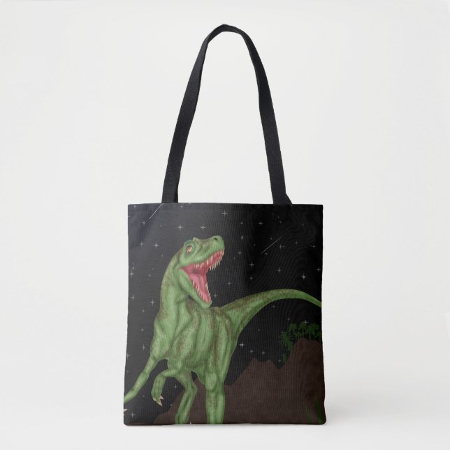 Bolsa Tote Dinossauro - Noite Pré-Histórica (Frente)