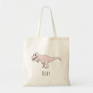 Bolsa Tote Dinossauro T-Rex, Garota Bonita, com Fralda