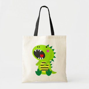 Bolsa Tote Dinossauro verde RAWR