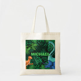 Bolsa Tote Dinossauros Crianças Dino Jurassic Trex Boy Person