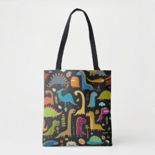 Bolsa Tote Dinossauros Infantis: Padrão Divertido e Perfeito