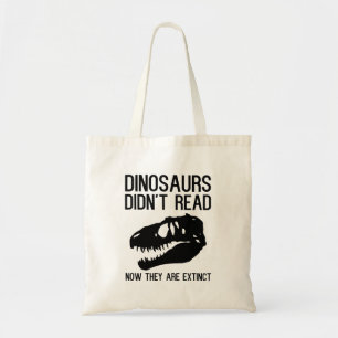 Bolsa Tote Dinossauros não leram agora estão extintos