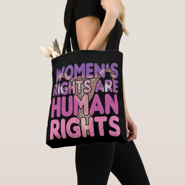 Bolsa Tote Direitos das mulheres são direitos humanos (Close Up)