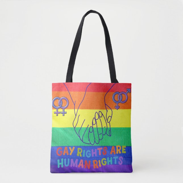 Bolsa Tote Direitos de gay (Frente)