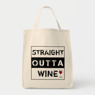 Bolsa Tote Direto do Vinho ou Personalize Seu Próprio Texto