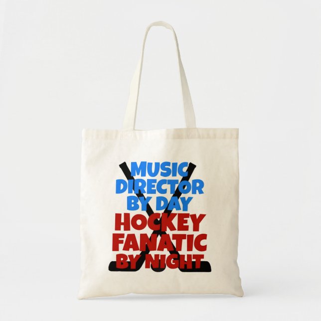 Bolsa Tote Diretor de Música do Hockey Lover (Frente)