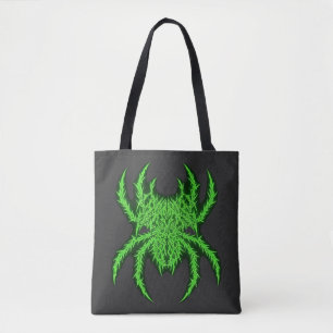 Bolsa Tote Disciplina Aranha Verde Ginásio Musculação Arte