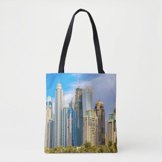 Bolsa Tote Discos modernos de Dubai Corniche (Frente)