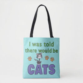 Bolsa Tote Disseram-me que haveria o CATS