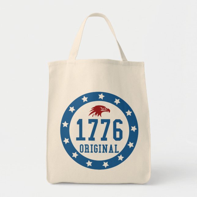 Bolsa Tote Distintivo Original 4 de Julho de 1776 (Frente)