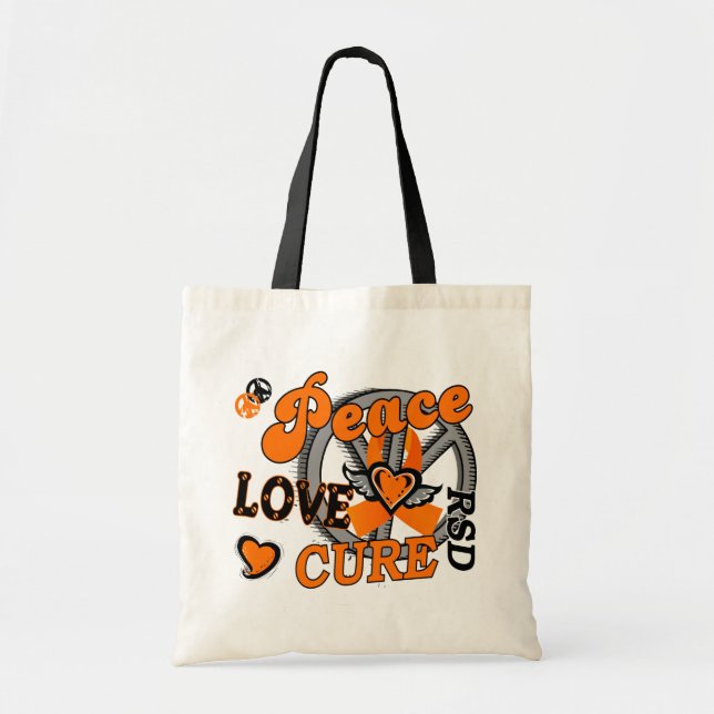 Bolsa Tote Distrofia simpática reflexo da cura 2 RSD do amor (Frente)