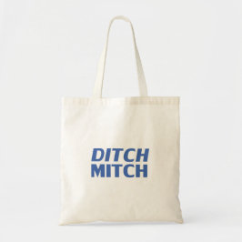 Bolsa Tote Ditch Mitch Típica moderna branca e azul engraçada