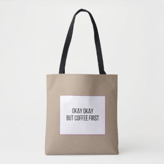 Bolsa Tote Dito engraçado sobre café