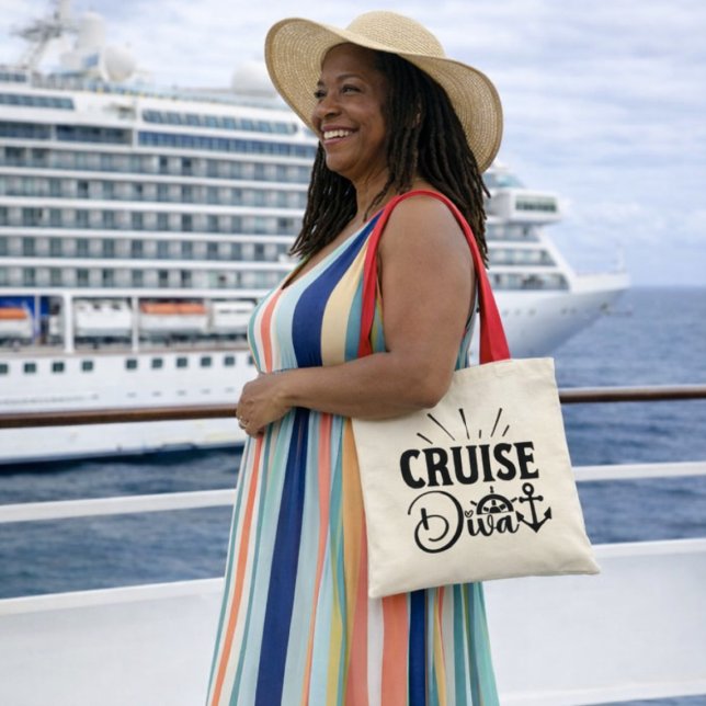 Bolsa Tote Diva de Cruzeiro (Fun cruise bag for the Cruise Diva. )