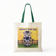 Diversão da Vaca Personali Book Bag