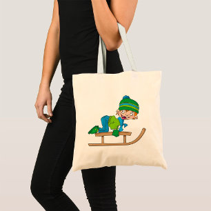 Bolsa Tote Diversão de Inverno de Arrebatamento de Neve Bonit