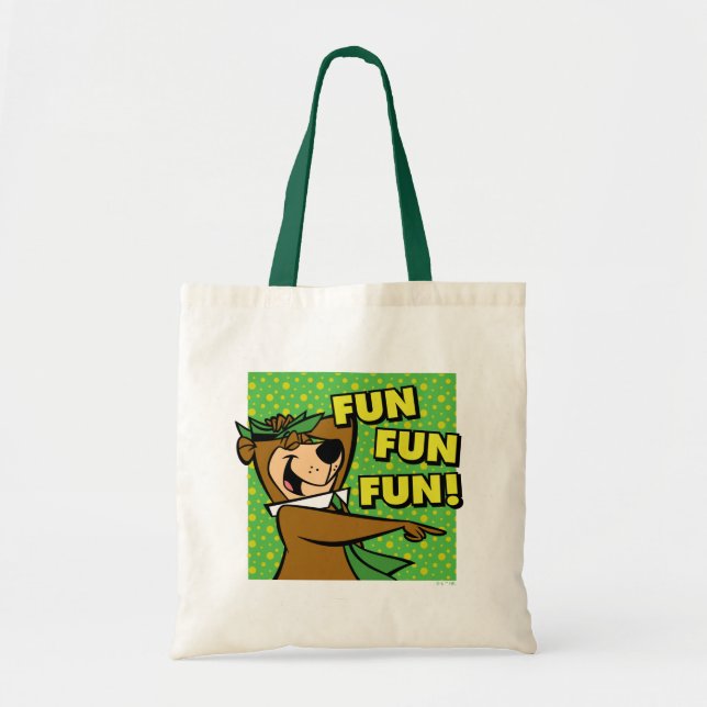 Bolsa Tote Diversão divertida do Yogi Bear (Frente)
