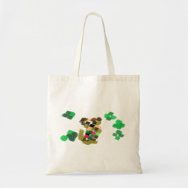 Bolsa Tote diversão do dia de São Patrício com terrier irland