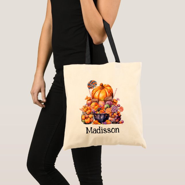 Bolsa Tote Diversão do Halloween Candies (Frente (produto))