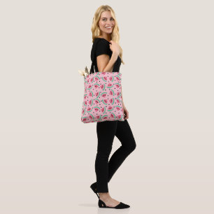 Bolsa Tote Diversão do Padrão de Fatia de Melancia Vibes de V