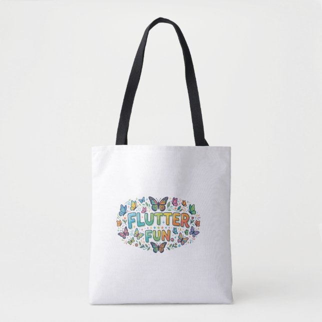 Bolsa Tote Diversão Flutter (Frente)