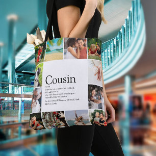 Bolsa Tote Diversão Moderna Colagem de 12 Fotos Definição de