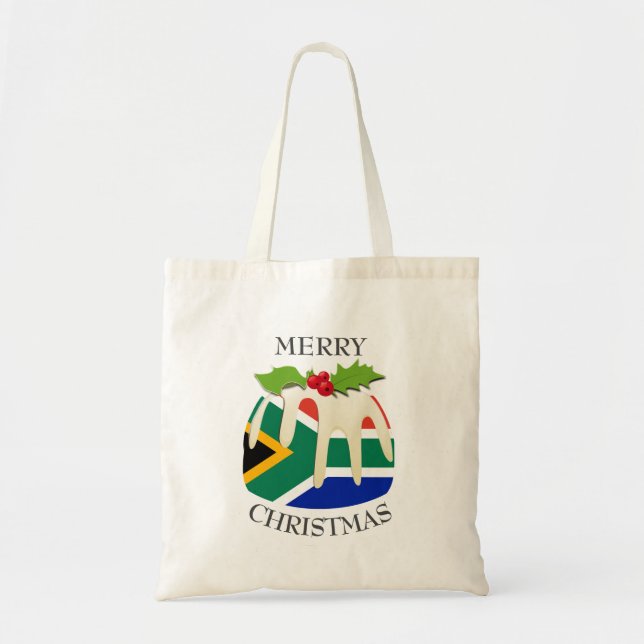 Bolsa Tote Diversão | Pudim de Natal com | PAVILHÃO DA ÁFRICA (Frente)