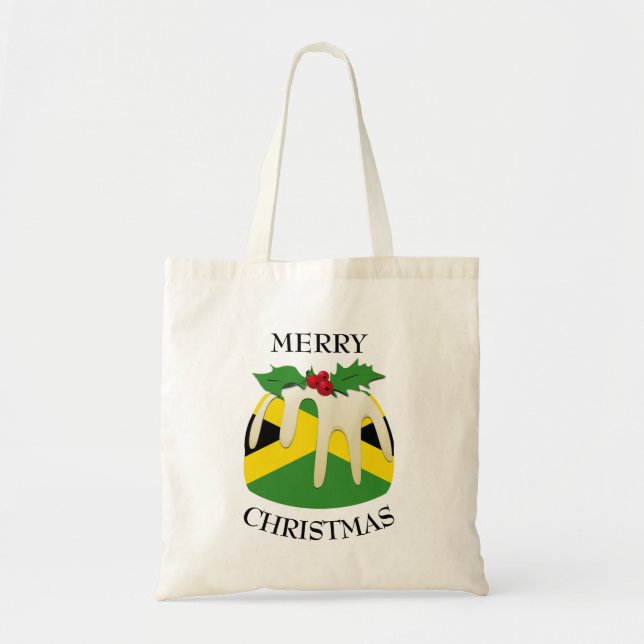 Bolsa Tote Diversão | Pudim de Natal com | PAVILHÃO JAMAICAN (Frente)
