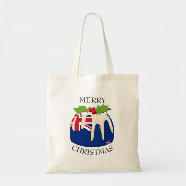 Bolsa Tote Diversão | Pudim de Natal com | PAVILHÃO NOVA ZELÂ (Frente)
