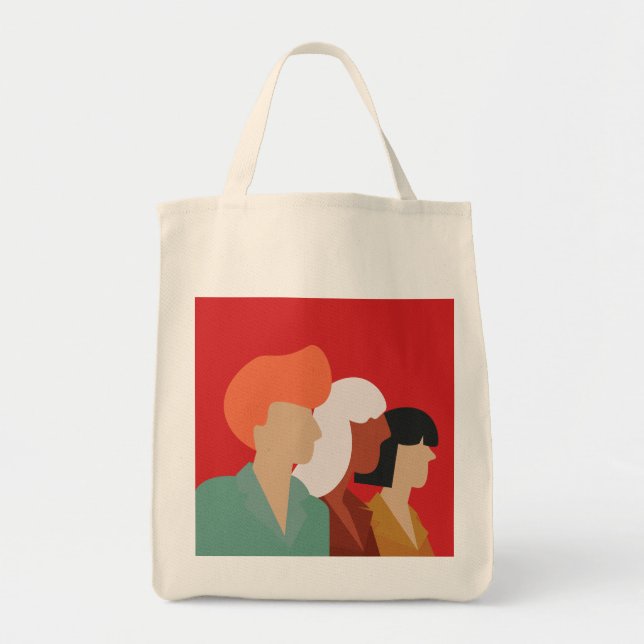 Bolsa Tote Diversidade das Mulheres - Moderno do século Médio (Frente)