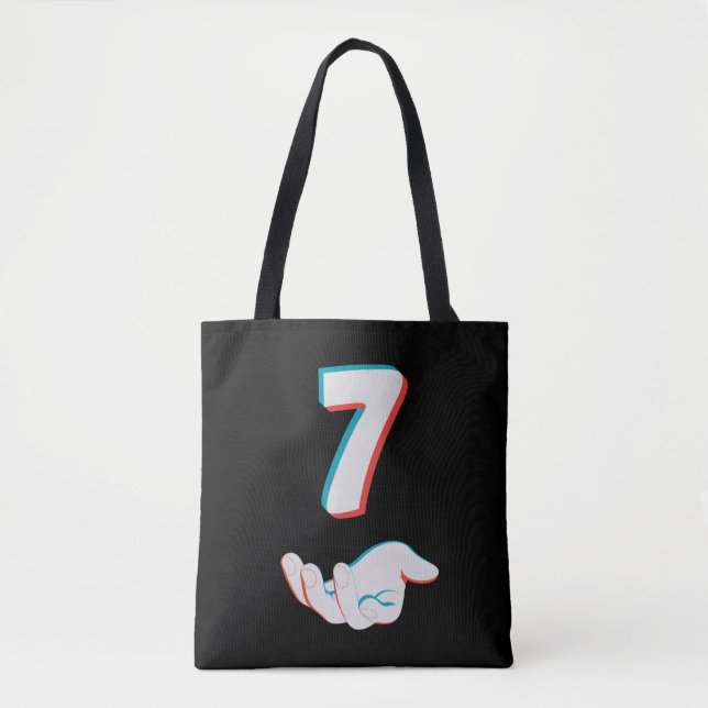 Bolsa Tote Divertido 67 Seis Sete Meme Casal Combinando  (Frente)