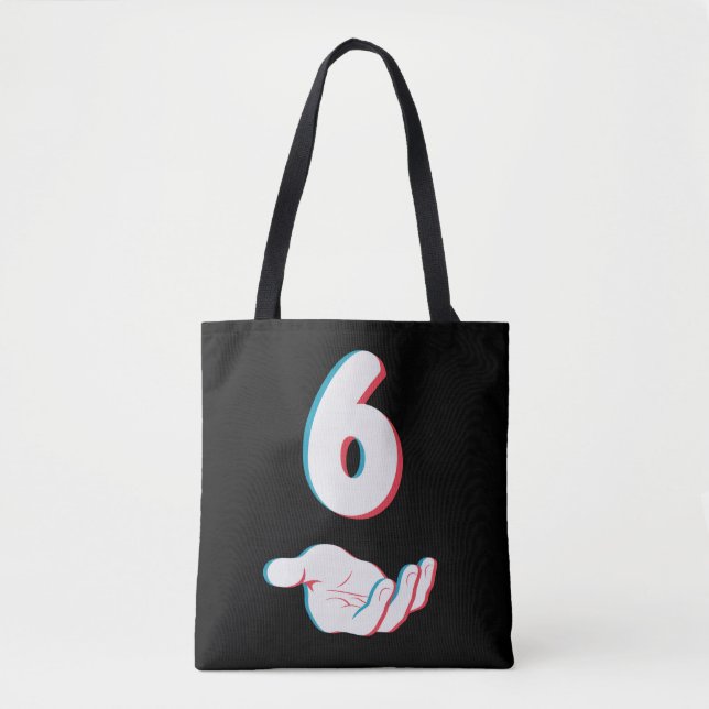 Bolsa Tote Divertido 67 Seis Sete Meme Casal Combinando  (Frente)