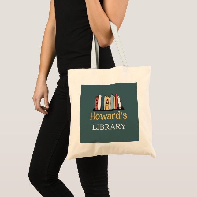 Bolsa Tote DIVERTIDO! Tote Bag - Biblioteca - Personalizada - (Frente (produto))