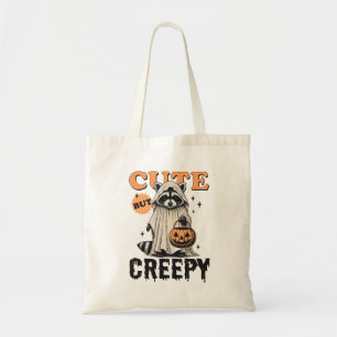 Bolsa Tote Divertido Vintage Fofo Mas Sinistro Guaxinim Hallo