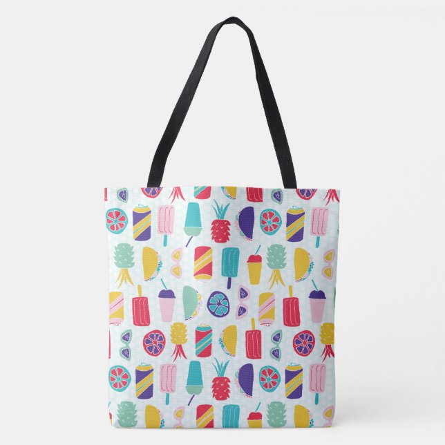 Bolsa Tote Divertimento do verão - sacola (Frente)