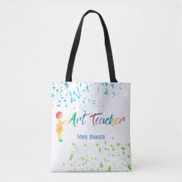 Bolsa Tote Divertimento personalizado Splatter da aguarela do