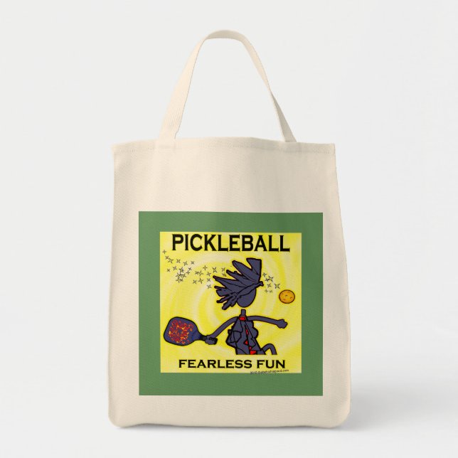 Bolsa Tote Divertimento sem medo de Pickleball (Frente)