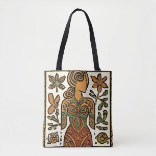 Bolsa Tote Divina Deusa da Terra Feminina