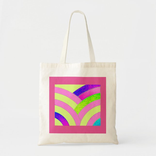 Bolsa Tote divisa curvada moderna (Frente)
