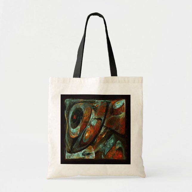 Bolsa Tote Divisão de Abstrato de Tempo (Frente)