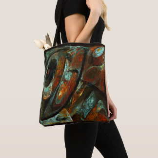 Bolsa Tote Divisão de Abstrato de Tempo