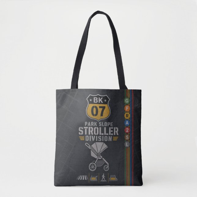 Bolsa Tote Divisão de Carrinhos de NYC (Frente)