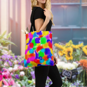 Bolsa Tote Divisor de cores do arco-íris