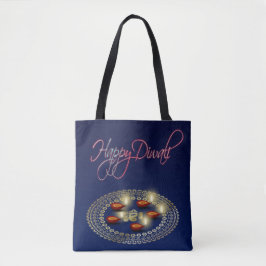 Bolsa Tote Diwali feliz Ganesha Rangoli - toda sobre -